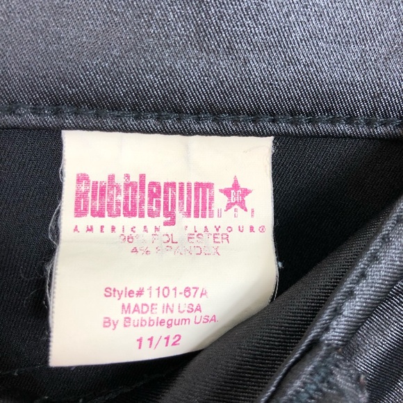 Vintage Bubblegum American Flavour Black Satin Pants Sz 32 - Picture 8 of 14